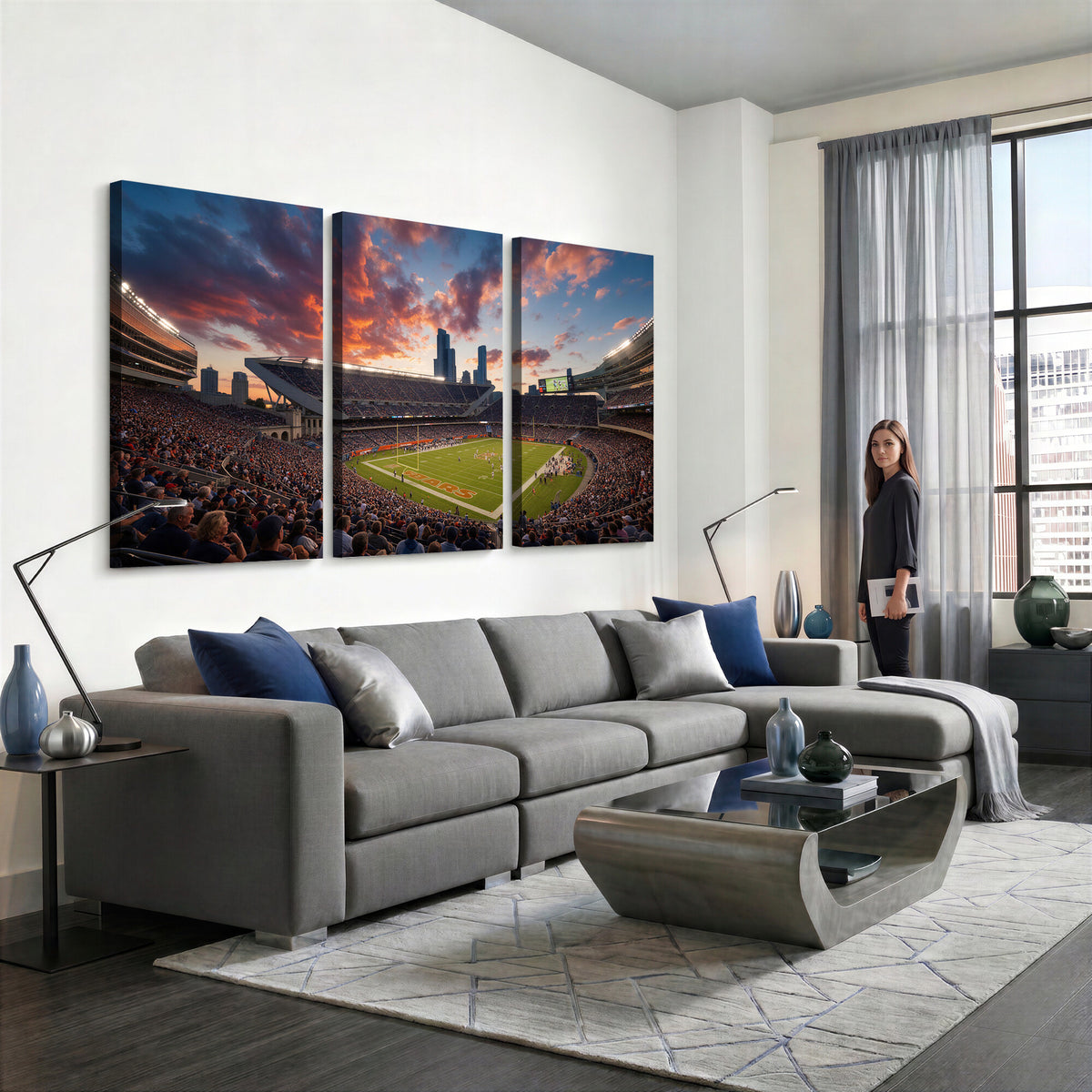 21104528-MGV-CV-36X24 - Stadium Wall Art Canvas Print