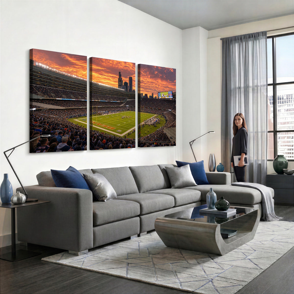 25159364-MGV-CV-36X24 - Stadium Wall Art Canvas Print