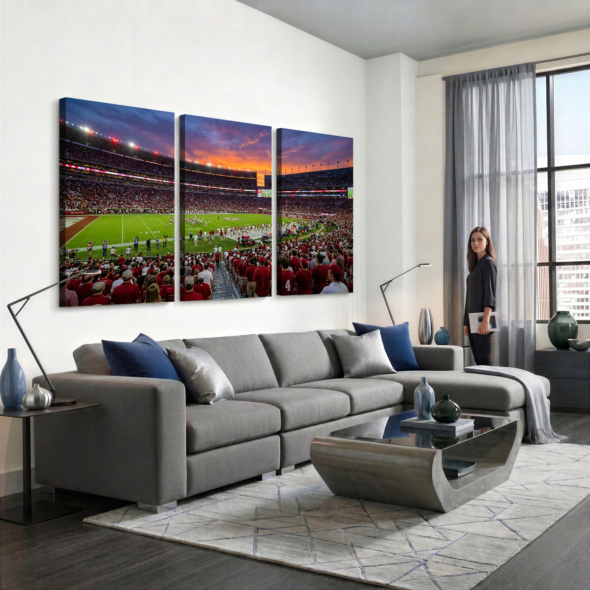 47822048-MGV-CV-36X24 - Stadium Wall Art Canvas Print