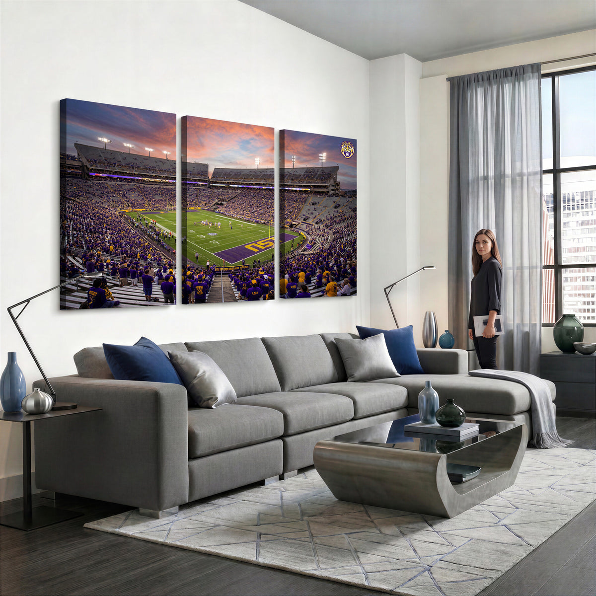 20281385-MGV-CV-36X24 - Stadium Wall Art Canvas Print