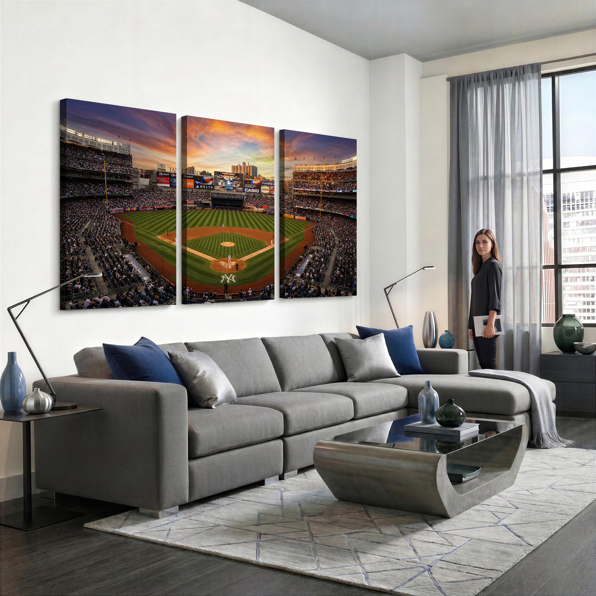 71157927-MGV-CV-36X24 - Stadium Wall Art Canvas Print