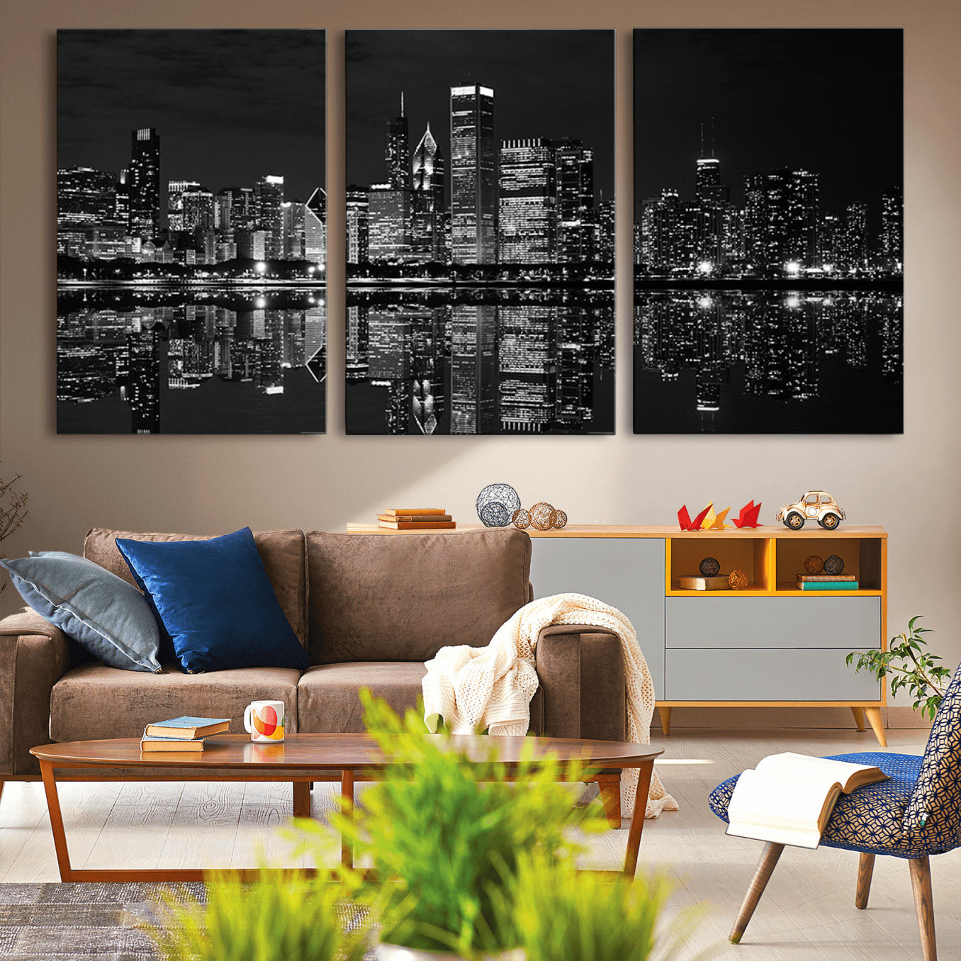 -Chicago Wall Art Canvas Print