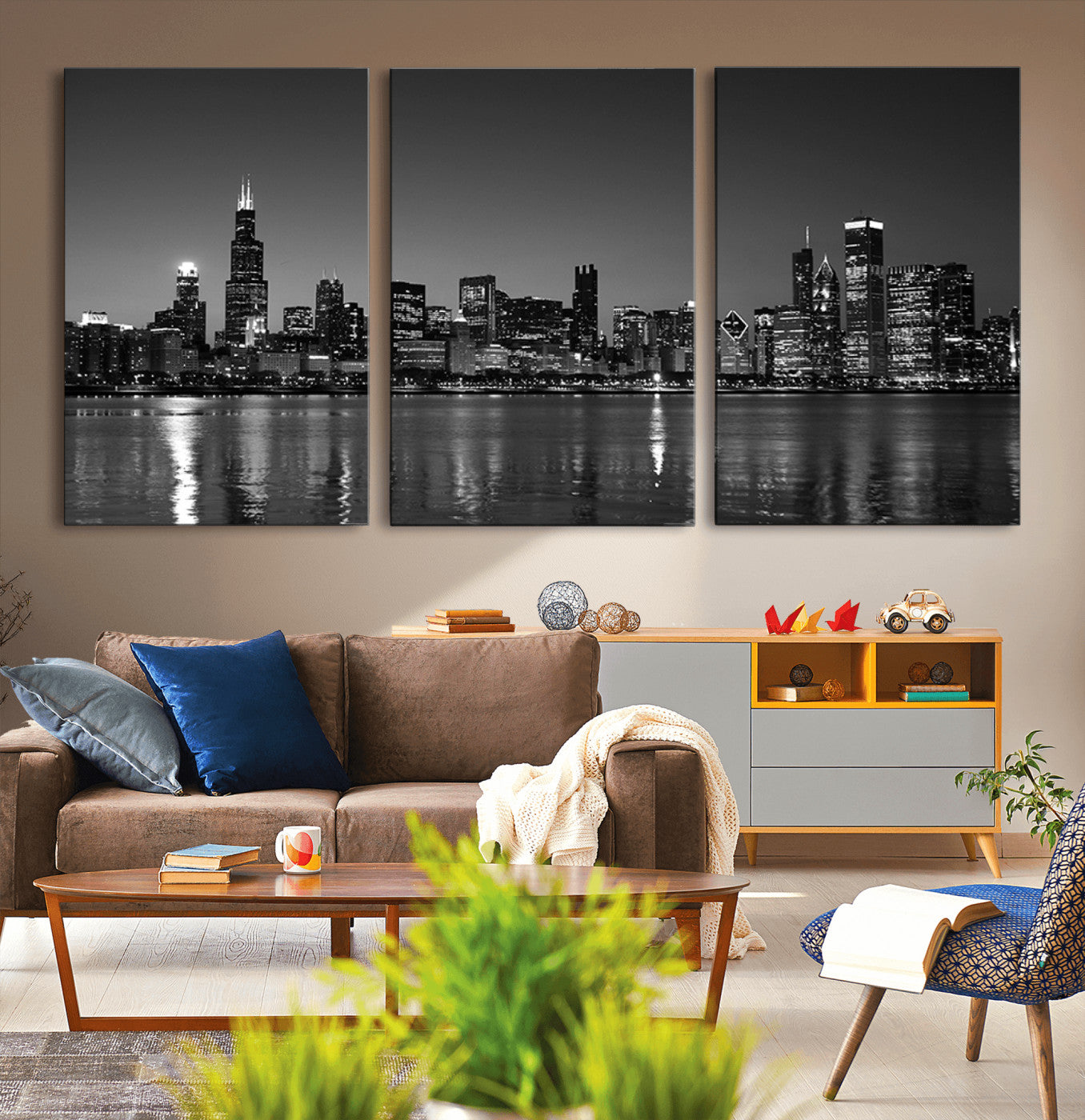 -Chicago Wall Art Canvas Print