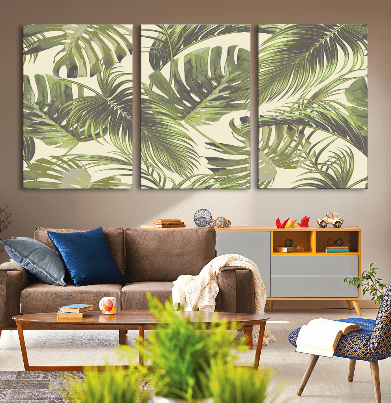 -Palm Leaves Canvas Print