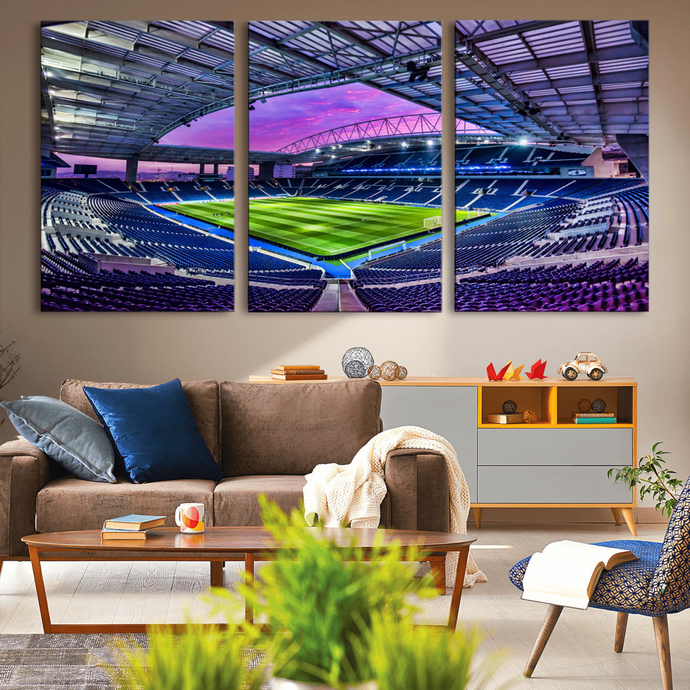 10851-MGV-CV-36X24-FC Porto Soccer Team Print Canvas- Dragon Stadium Wall Art Canvas Print