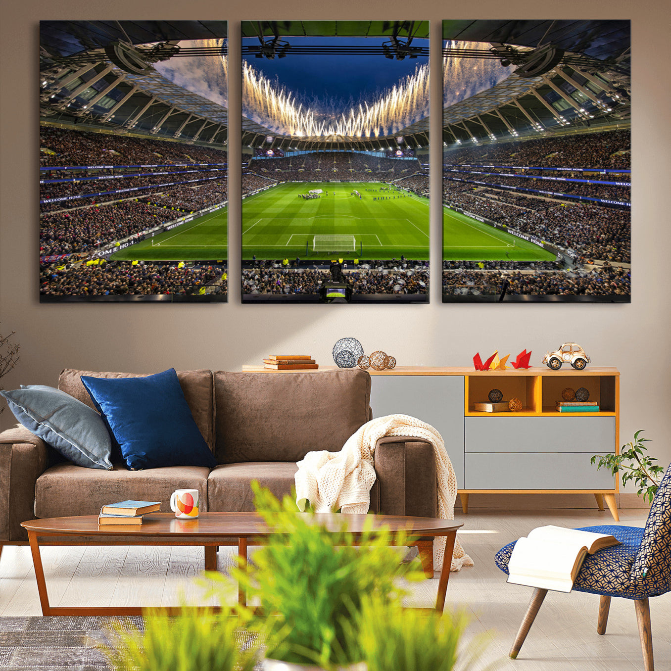 -Tottenham Hotspur Football Team Print - London Tottenham Hotspur Stadium Wall Art Canvas Print