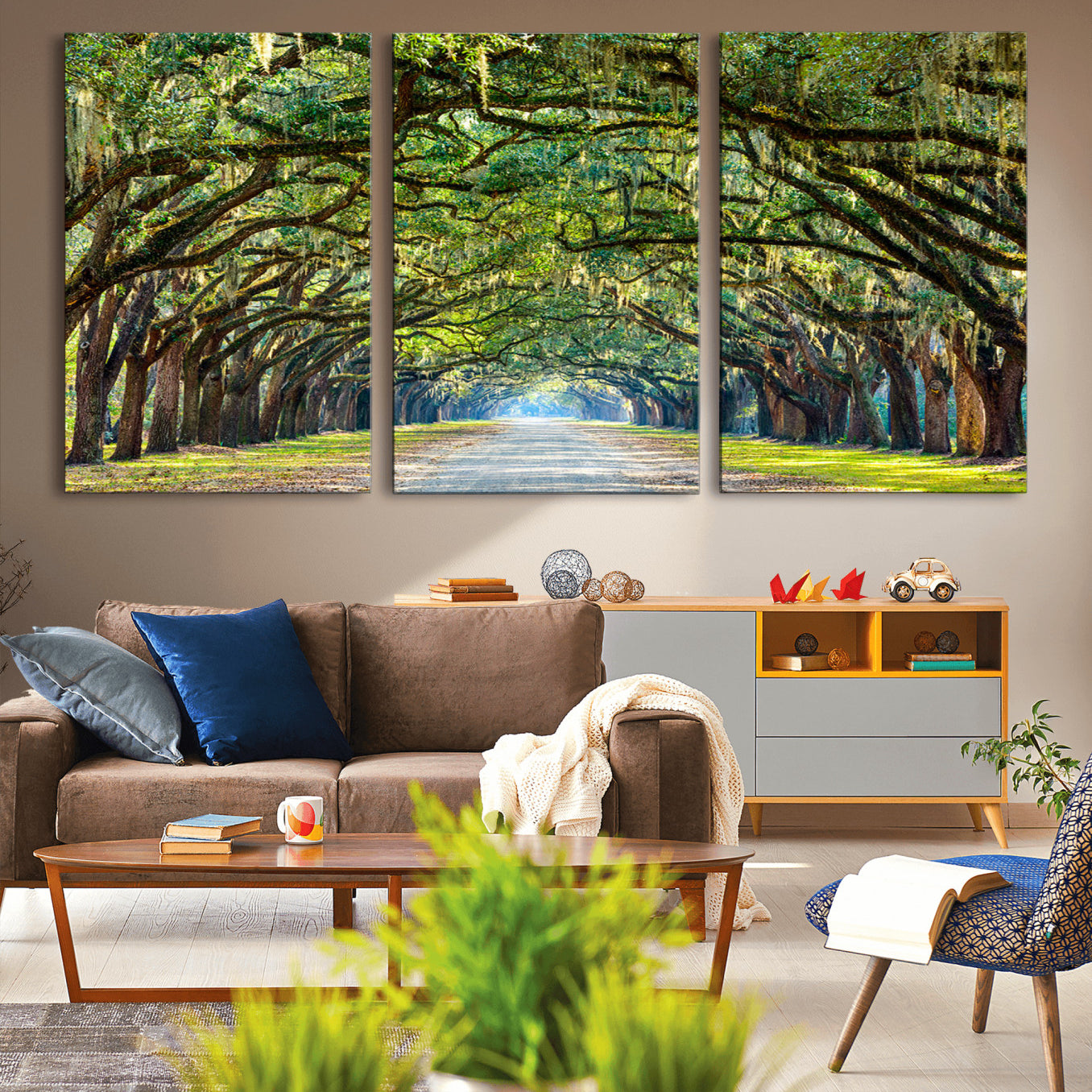 -Wormsloe State Plantation Driveway Wall Art Canvas Print