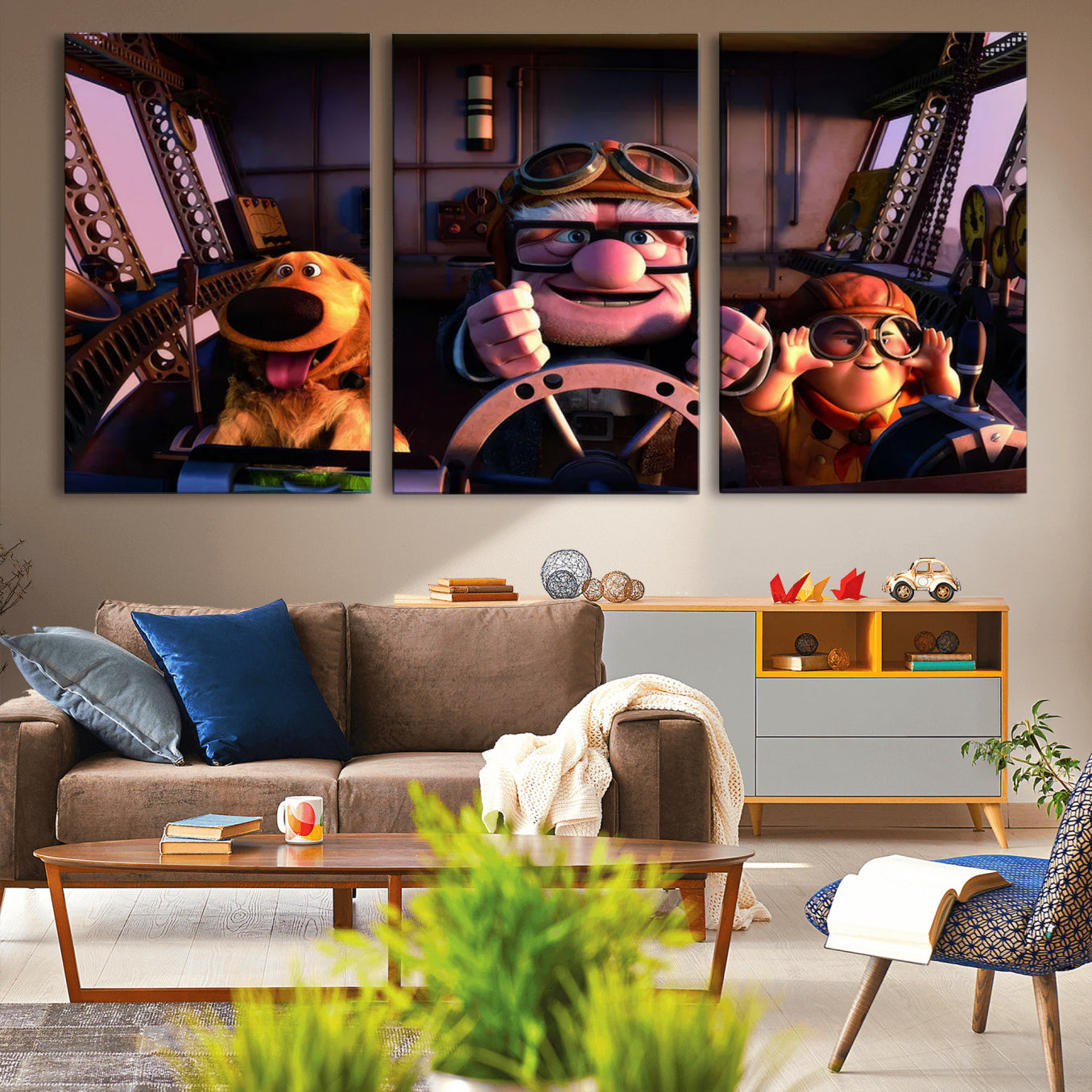 -Carl Russel And Dog, Movie Up Poster, Movie Up Wall Art, Movie Up Poster Print, Carl