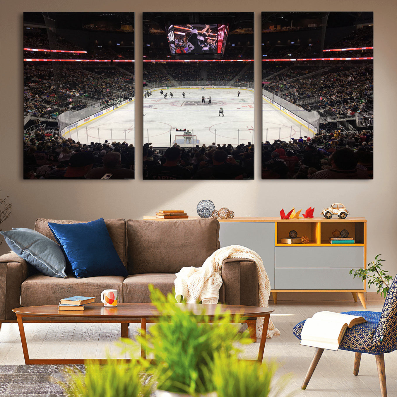 -T Mobile Arena Paradise Nevada Vegas Golden Knights Ice Hockey Stadium Canvas Print Wall Art