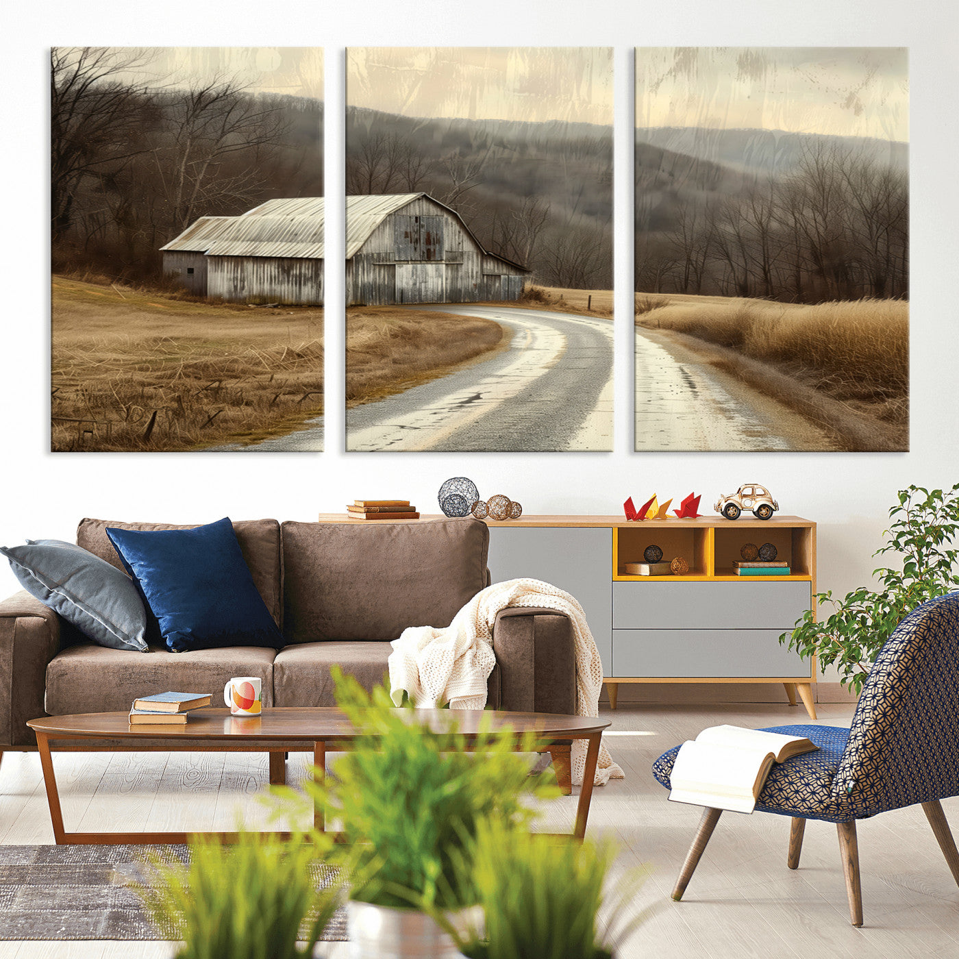 10376-MGV-CV-36X24-Vintage Barn for Farmhouse Wall Decor Canvas Print