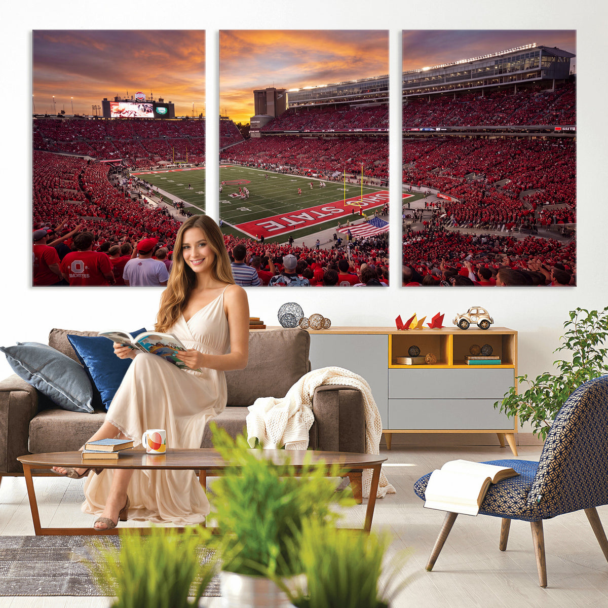 36125328-MGV-CV-36X24 - Stadium Wall Art Canvas Print