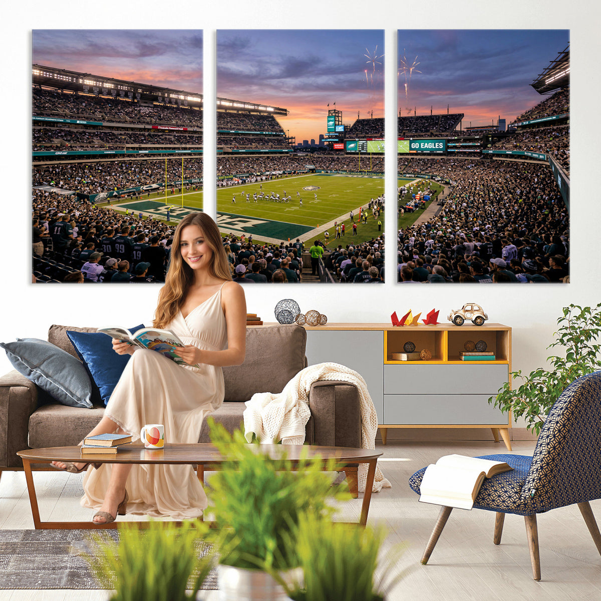 15549432-MGV-CV-36X24 - Stadium Wall Art Canvas Print