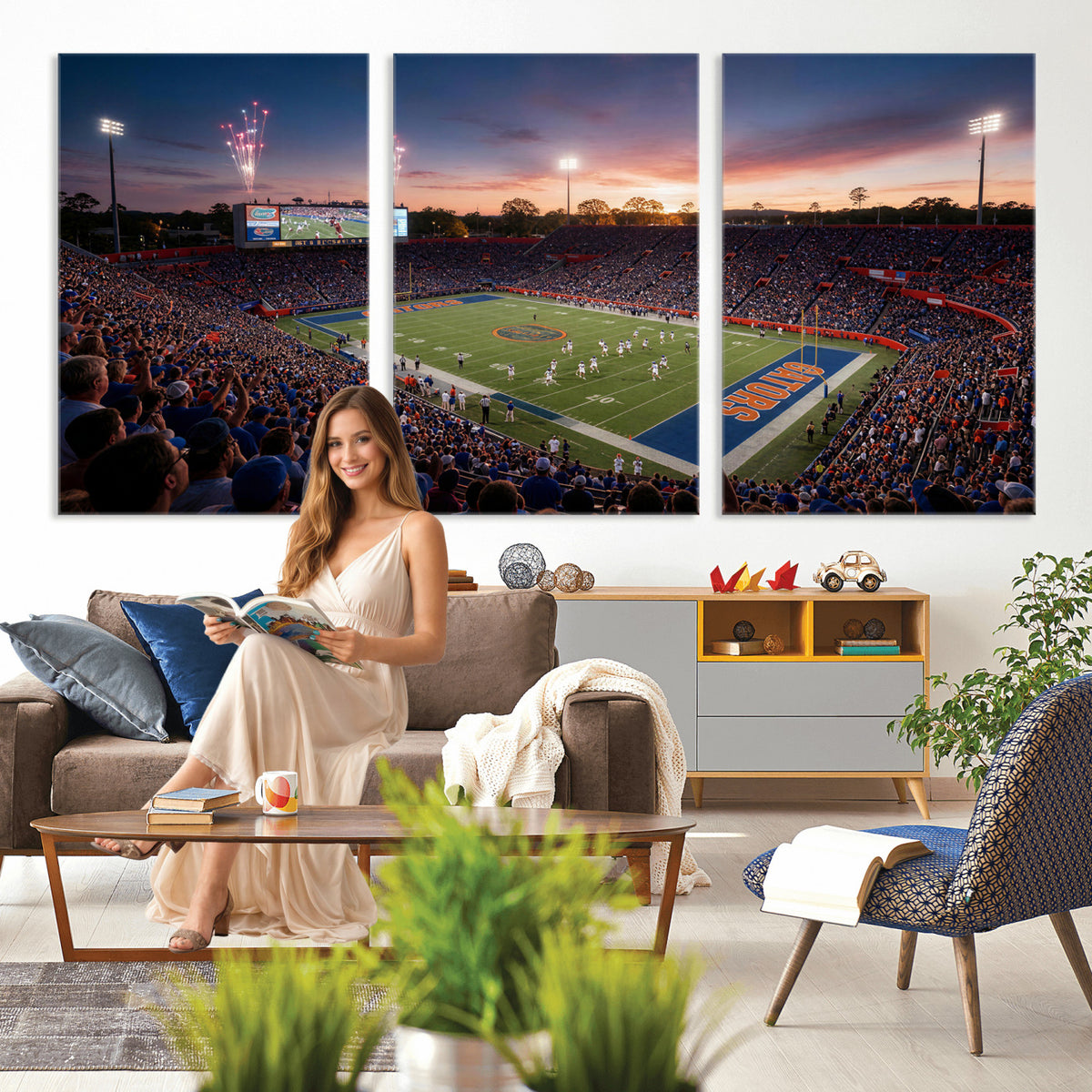 42817292-MGV-CV-36X24 - Stadium Wall Art Canvas Print