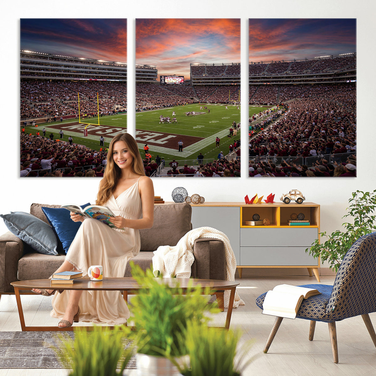 44328991-MGV-CV-36X24 - Stadium Wall Art Canvas Print