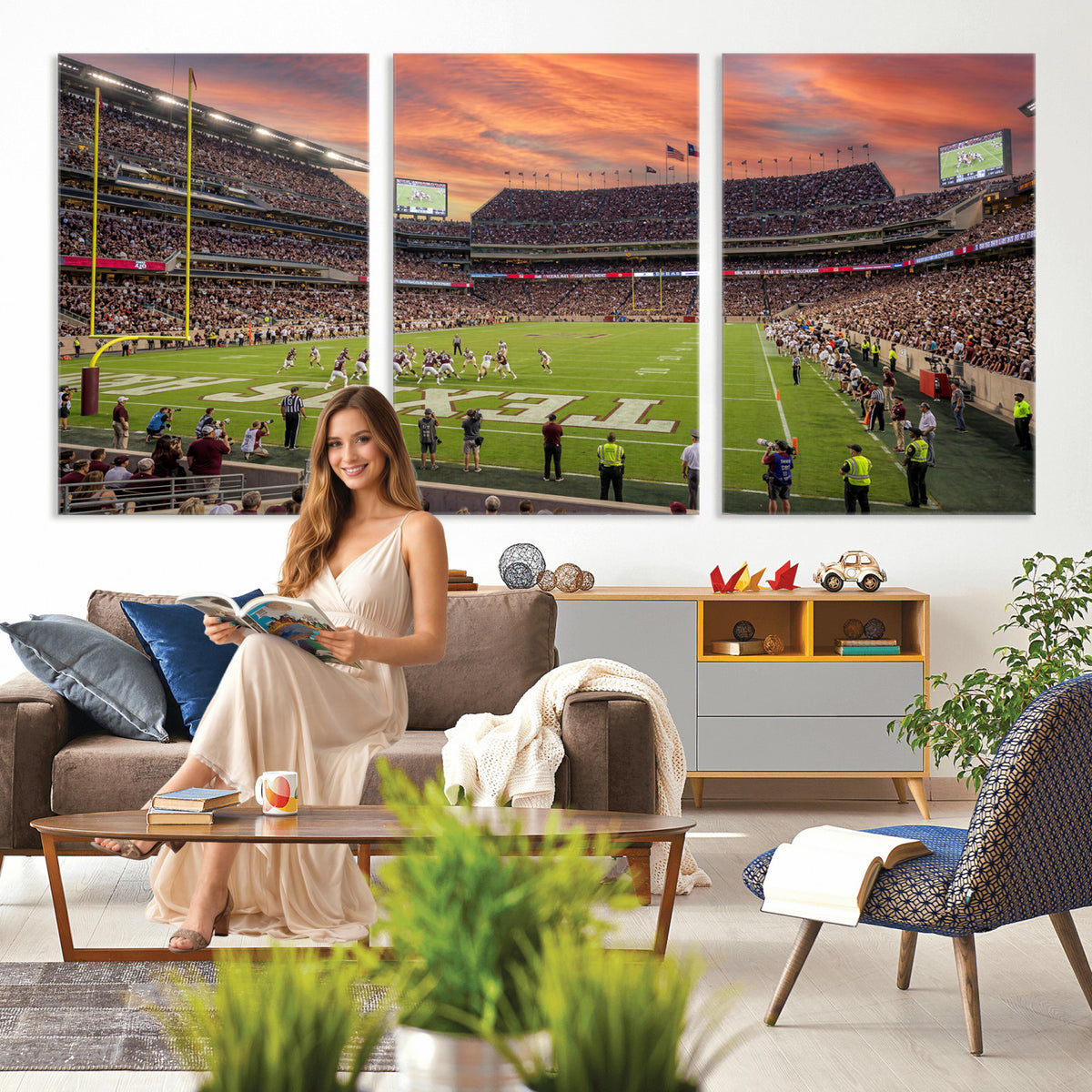 80055809-MGV-CV-36X24 - Stadium Wall Art Canvas Print