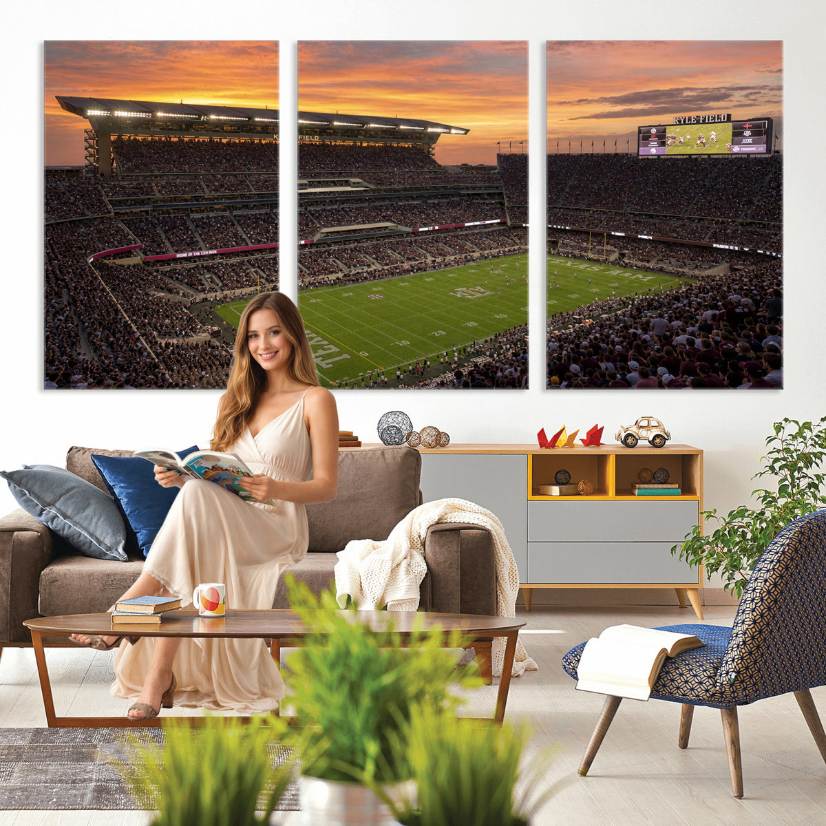 77401853-MGV-CV-36X24 - Stadium Wall Art Canvas Print