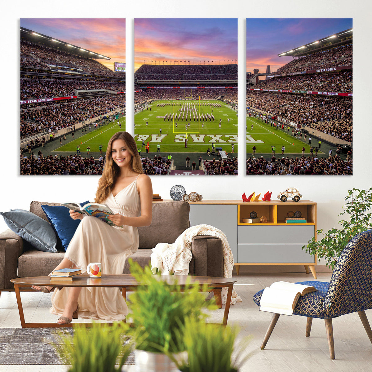 65952219-MGV-CV-36X24 - Stadium Wall Art Canvas Print