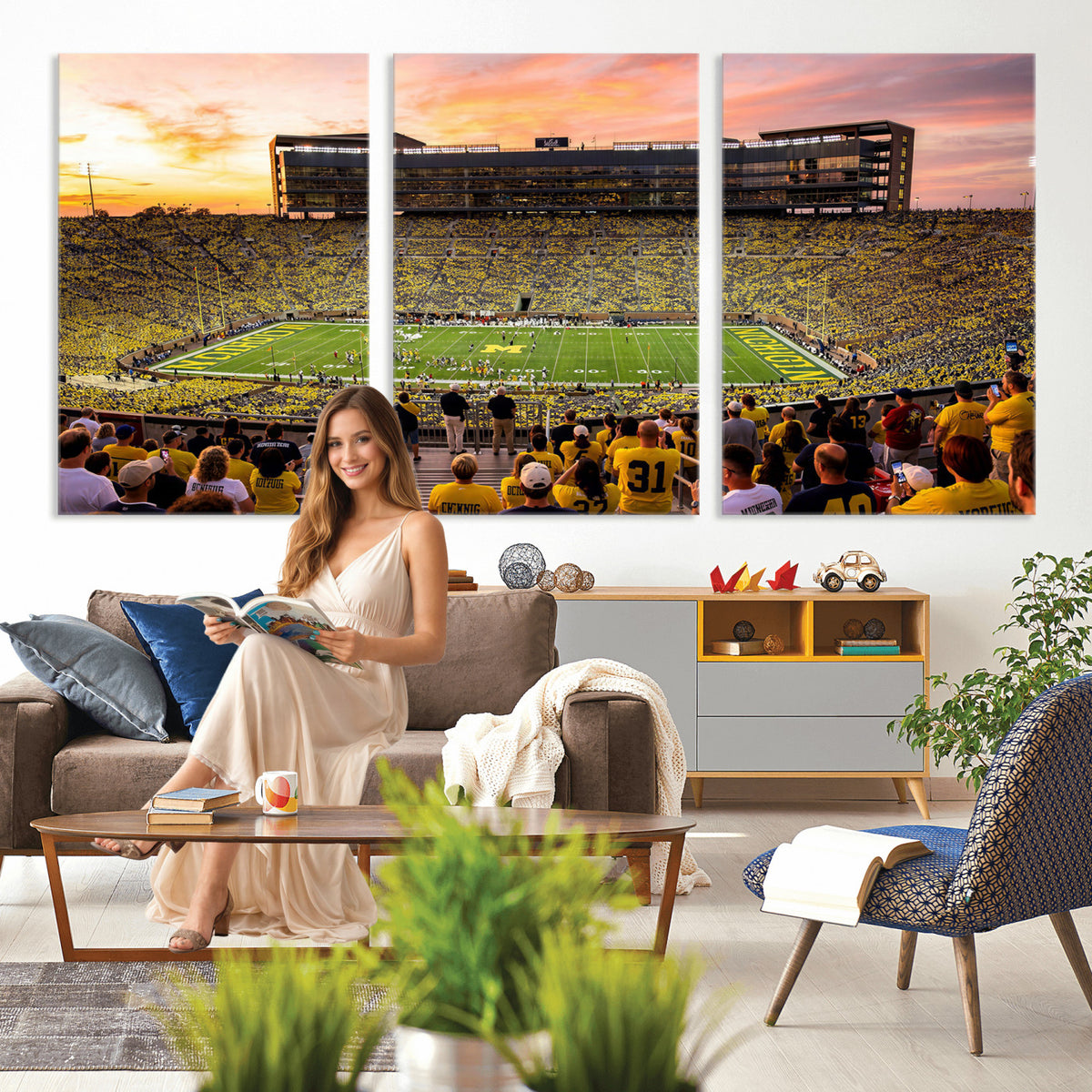 27265223-MGV-CV-36X24 - Stadium Wall Art Canvas Print