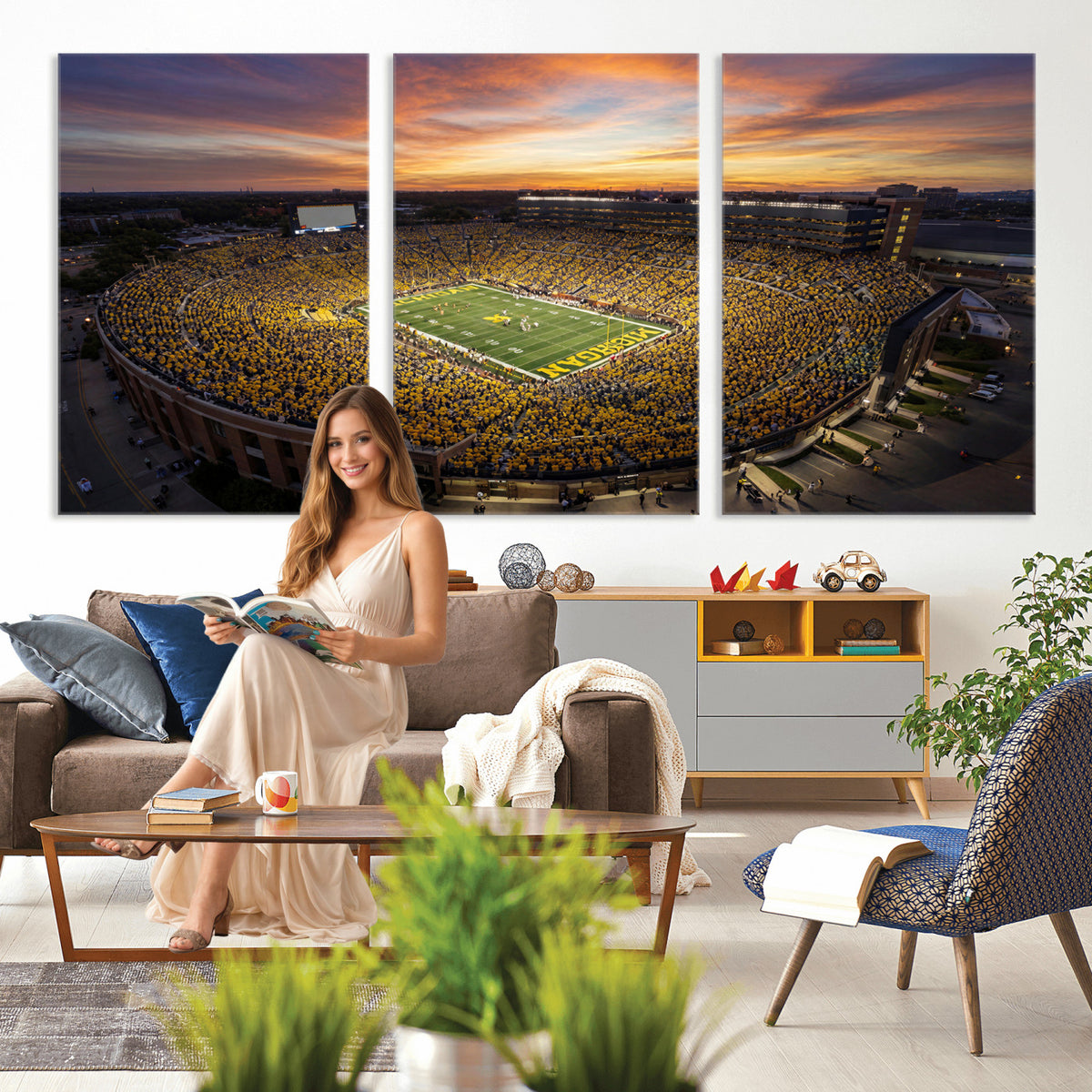 64902586-MGV-CV-36X24 - Stadium Wall Art Canvas Print