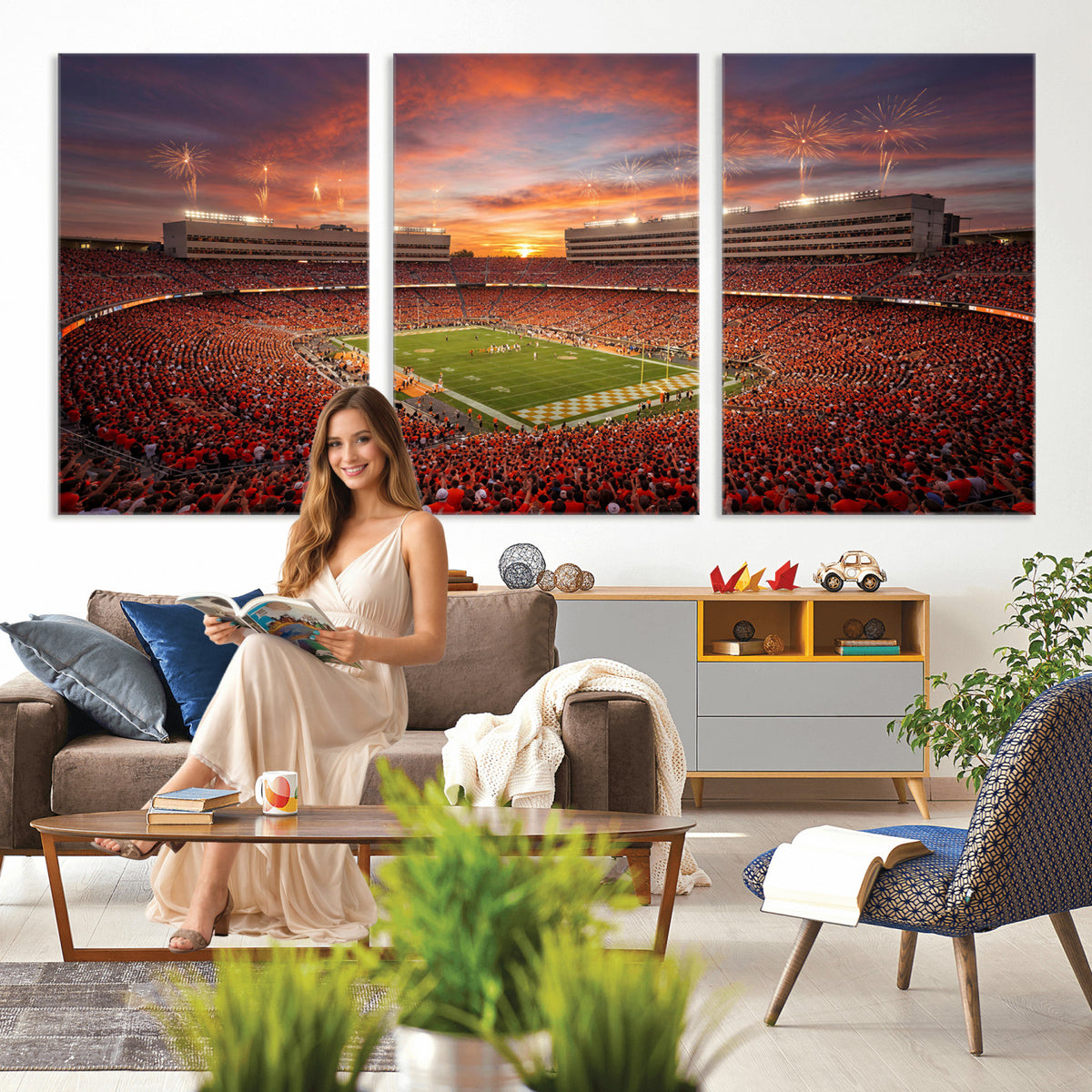 66964685-MGV-CV-36X24 - Stadium Wall Art Canvas Print