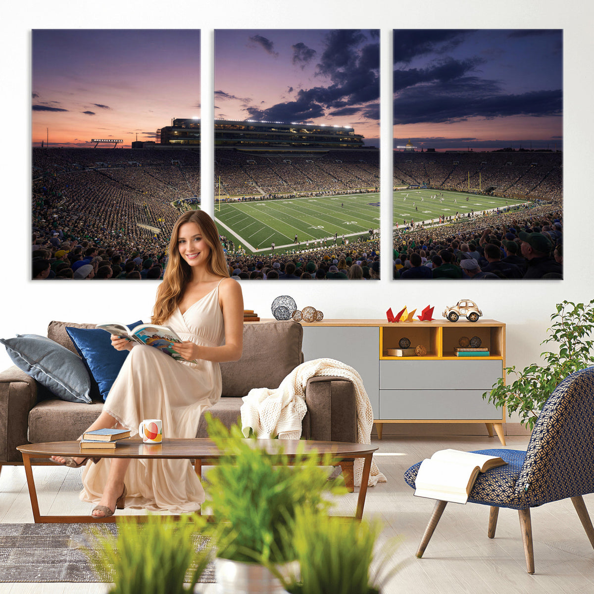 48837941-MGV-CV-36X24 - Stadium Wall Art Canvas Print