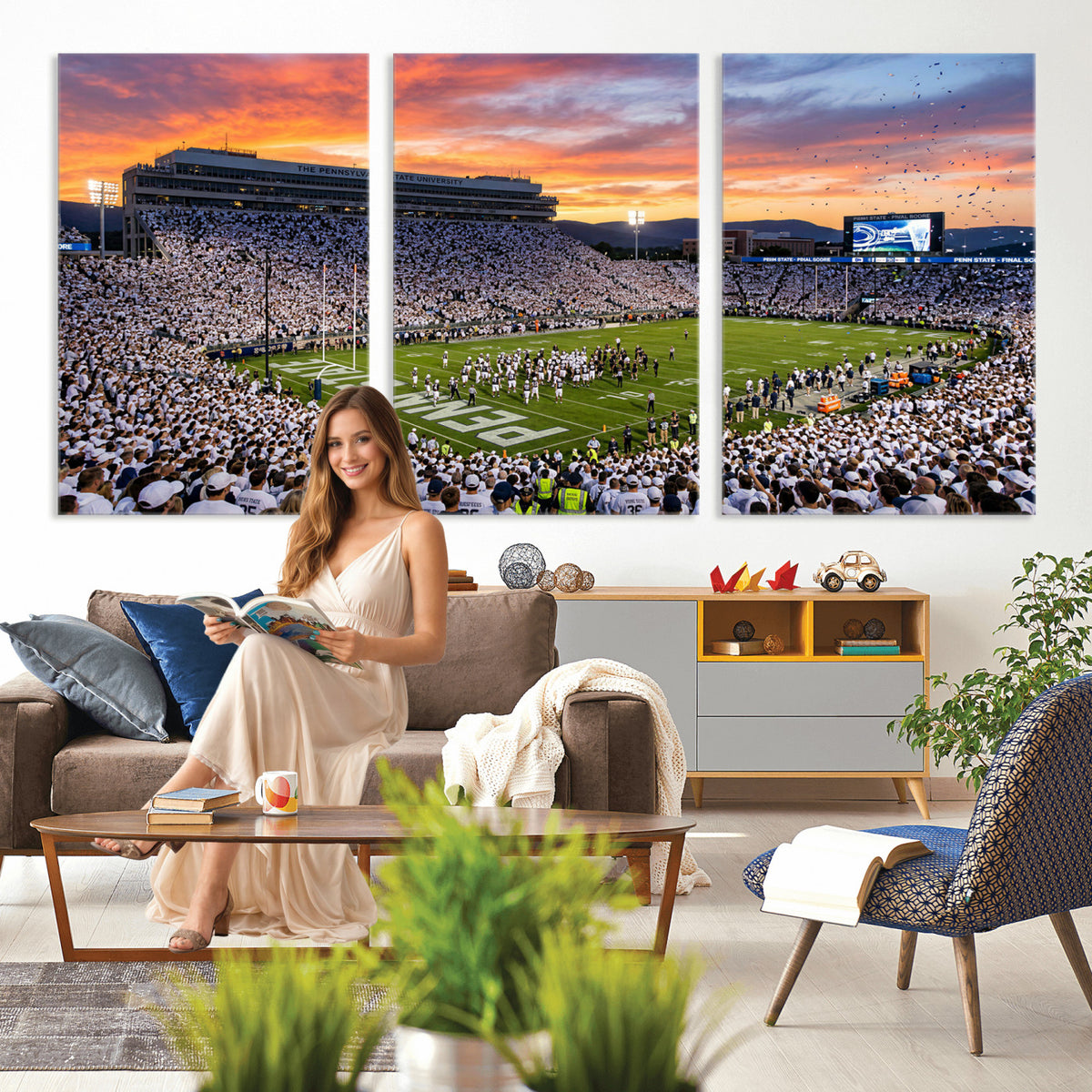 37057330-MGV-CV-36X24 - Stadium Wall Art Canvas Print