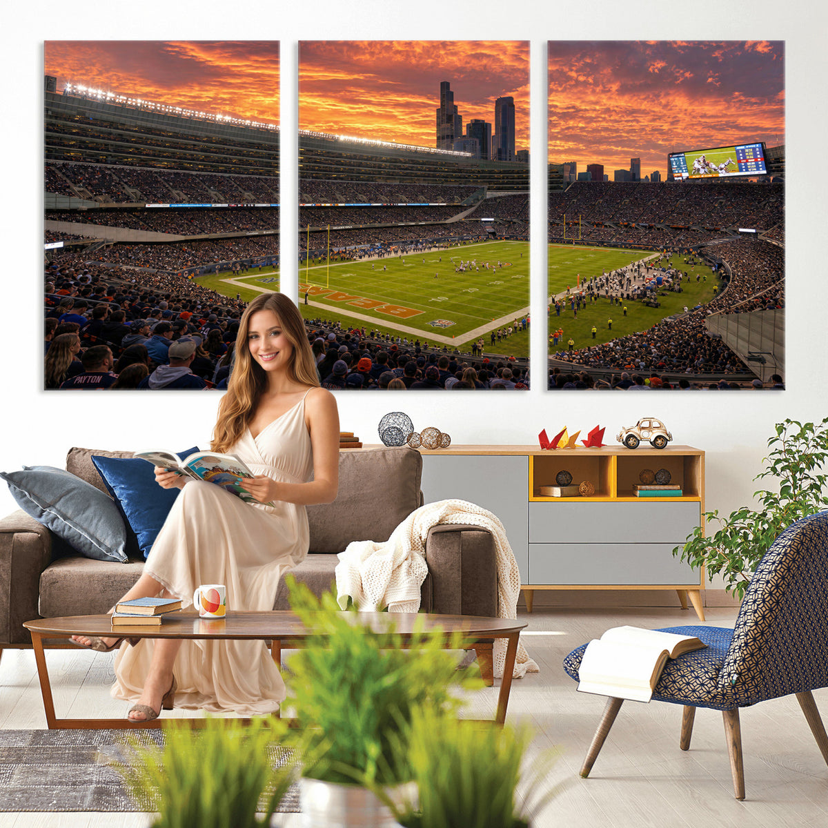25159364-MGV-CV-36X24 - Stadium Wall Art Canvas Print