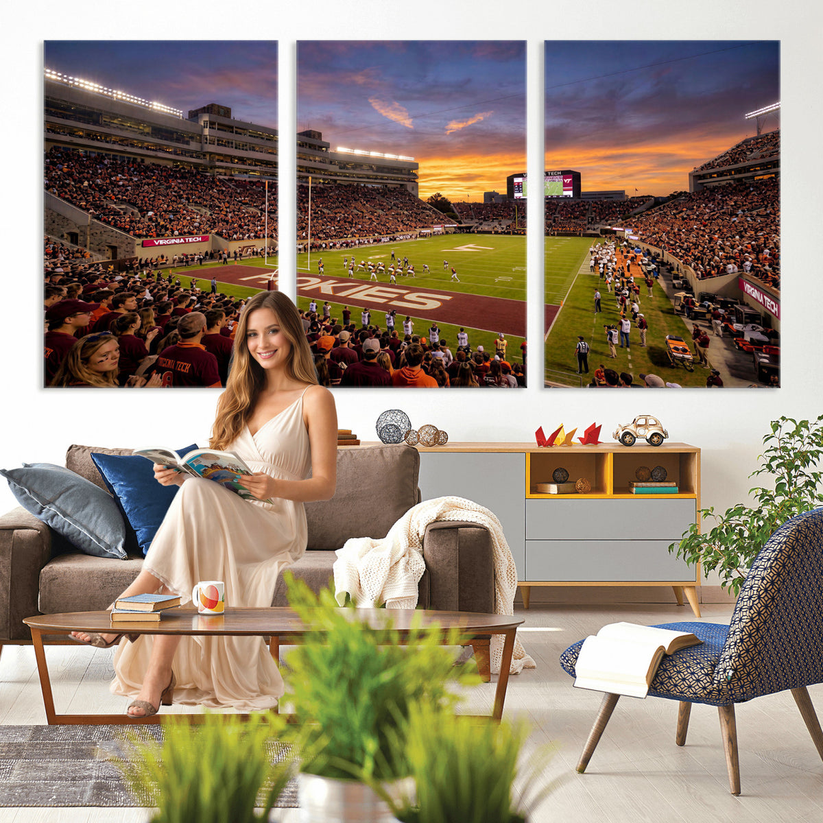 87141841-MGV-CV-36X24 - Stadium Wall Art Canvas Print