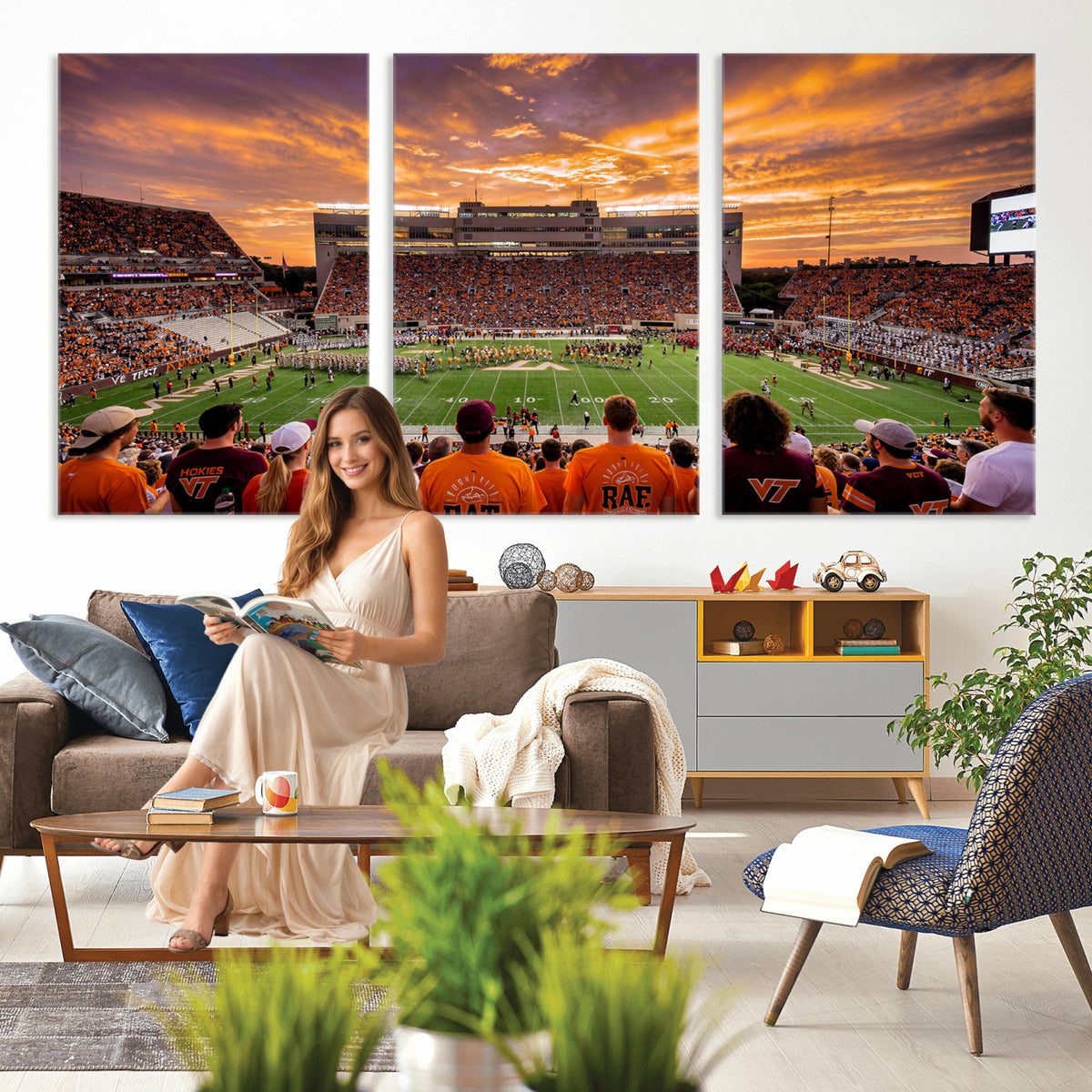 25873880-MGV-CV-36X24 - Stadium Wall Art Canvas Print
