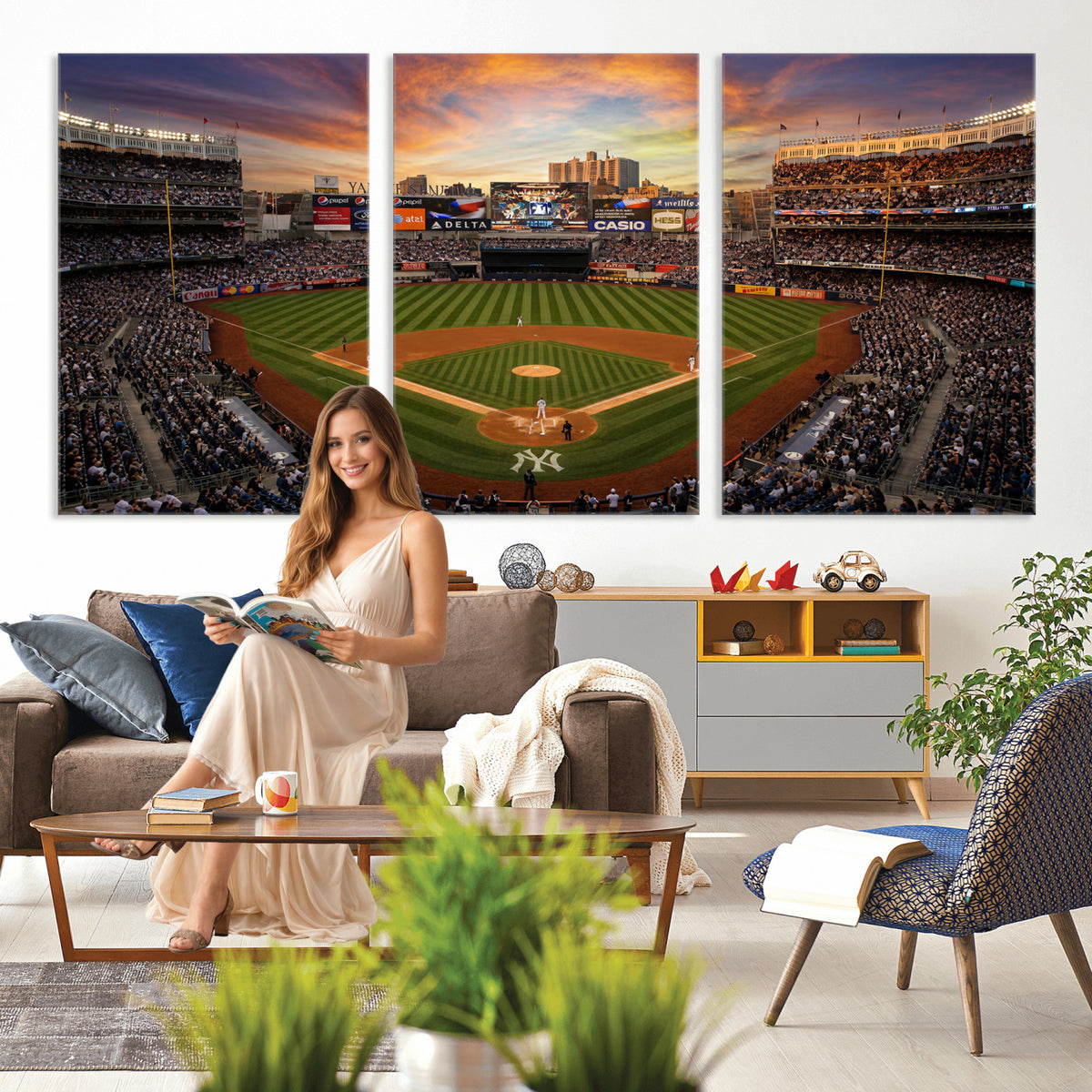 71157927-MGV-CV-36X24 - Stadium Wall Art Canvas Print