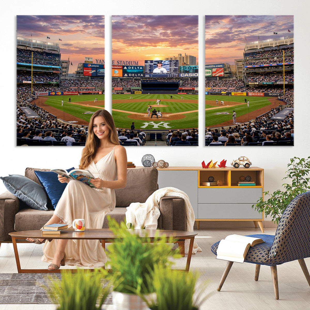 26297292-MGV-CV-36X24 - Stadium Wall Art Canvas Print