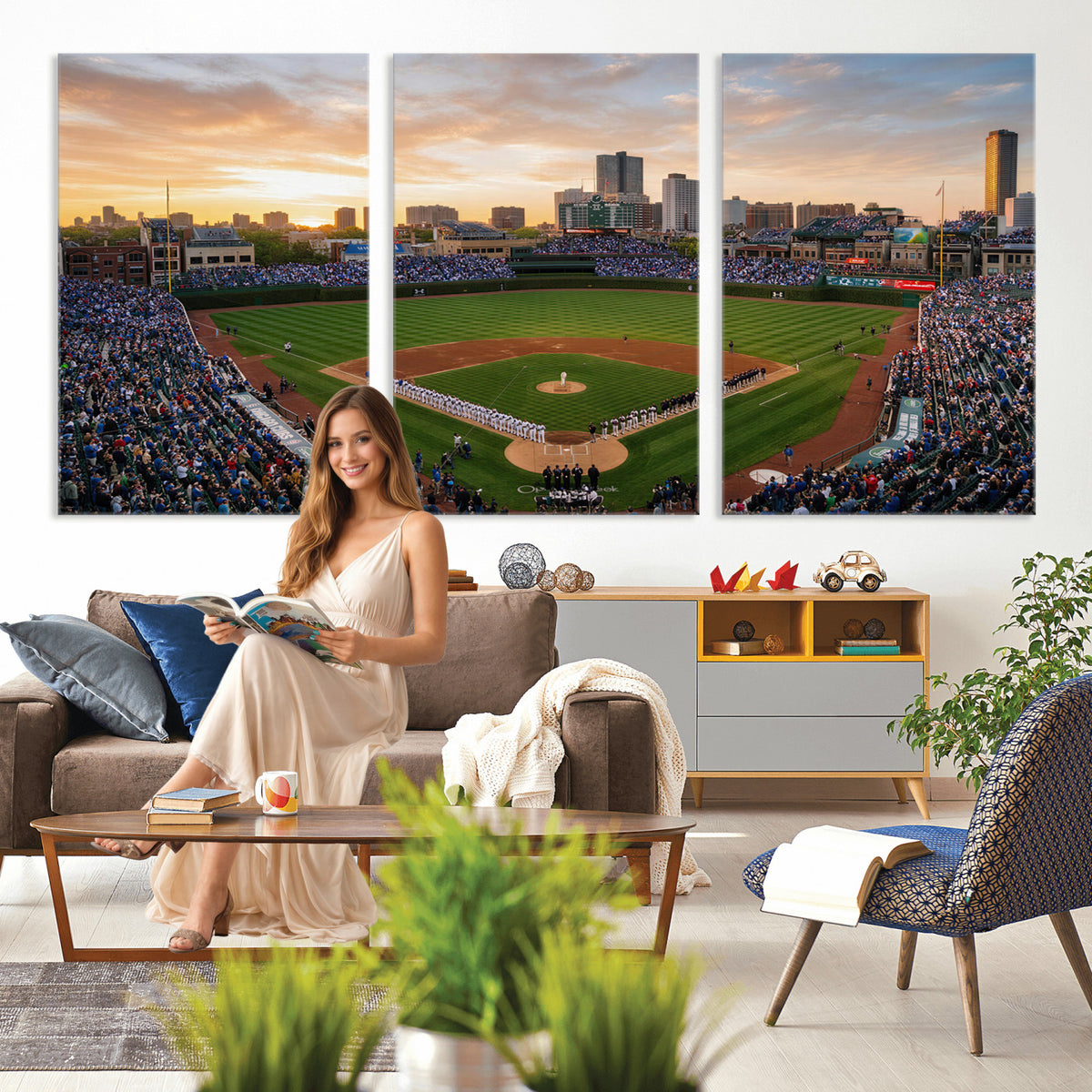 76885212-MGV-CV-36X24 - Stadium Wall Art Canvas Print