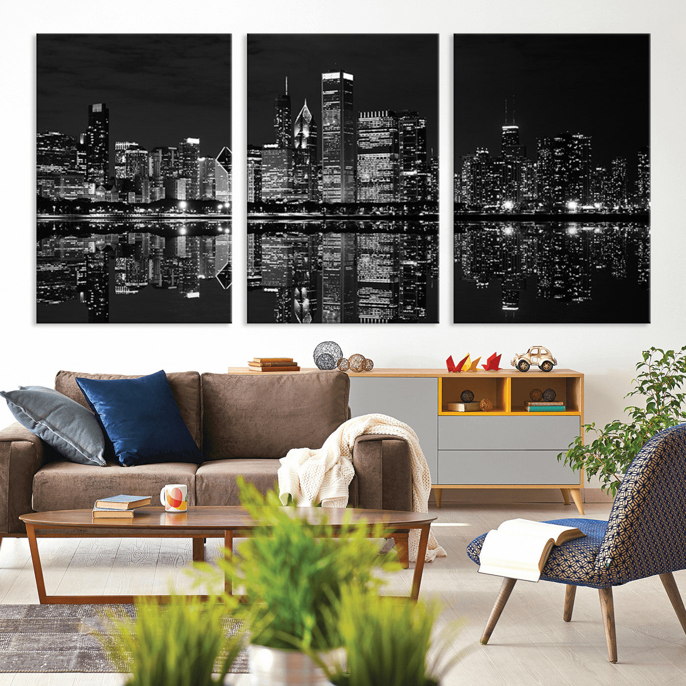-Chicago Wall Art Canvas Print