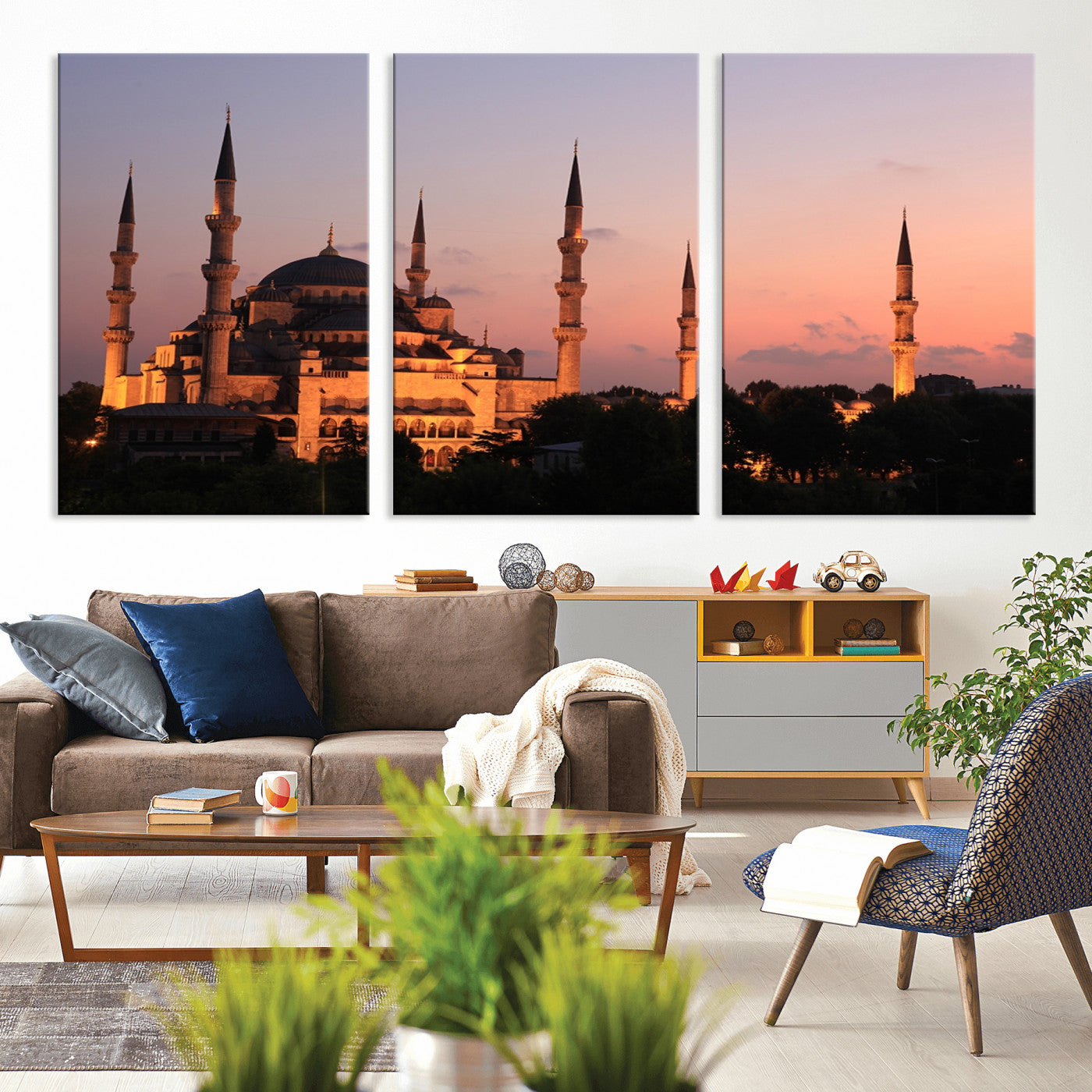 -Wall Art Turkey Istanbul Skyline Canvas Print