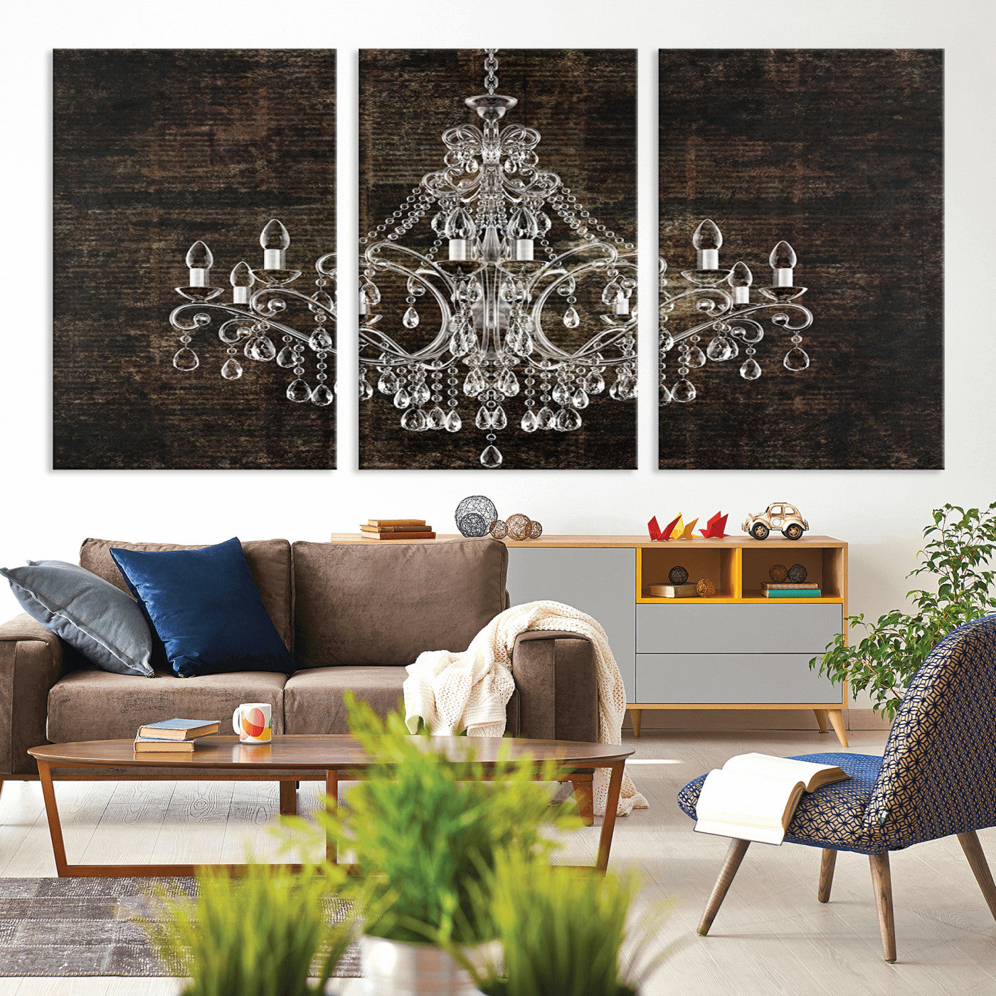69434-MGV-CV-36X24-Rustic Chandelier Canvas Print