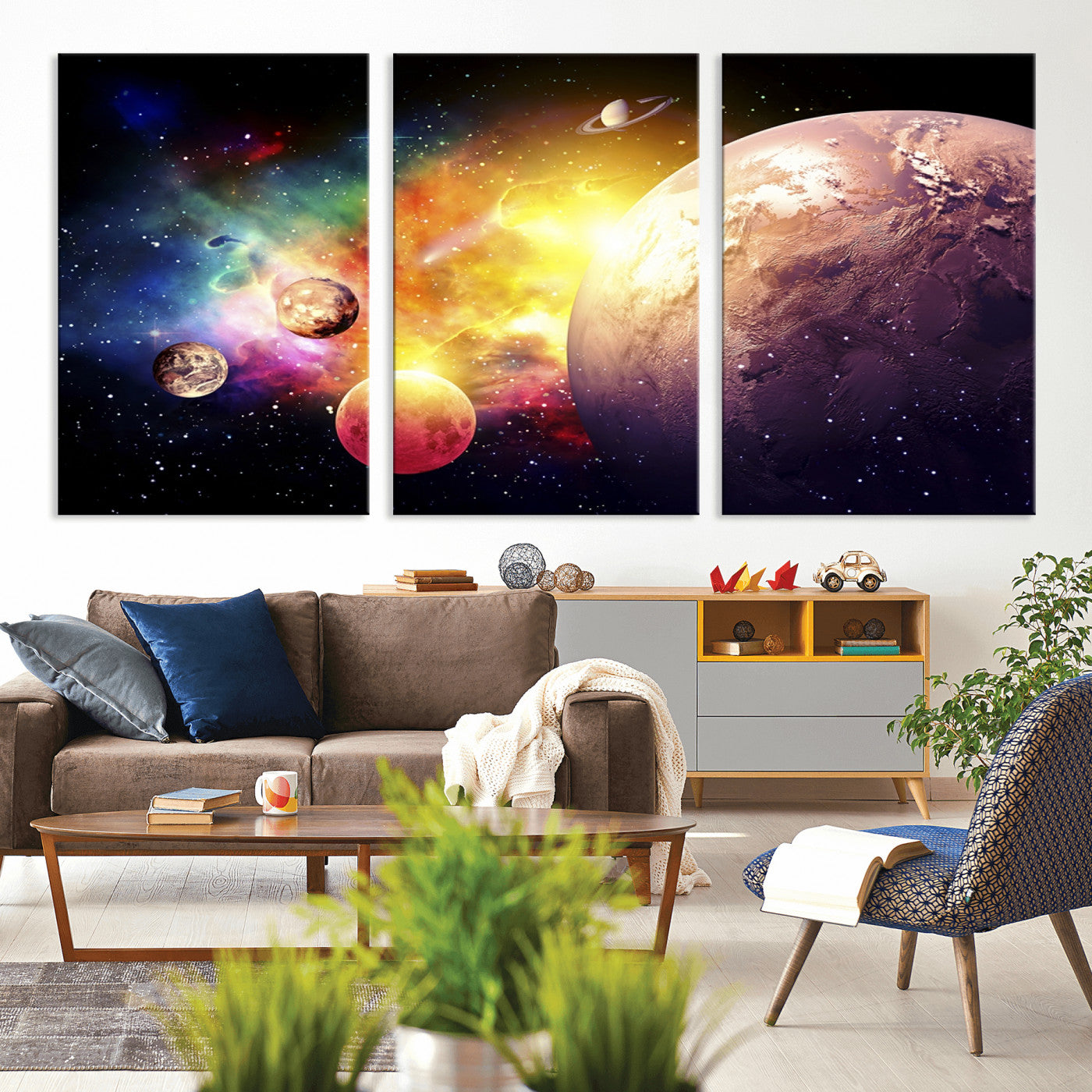 51843-MGV-CV-36X24-Space and Galaxy Canvas Print