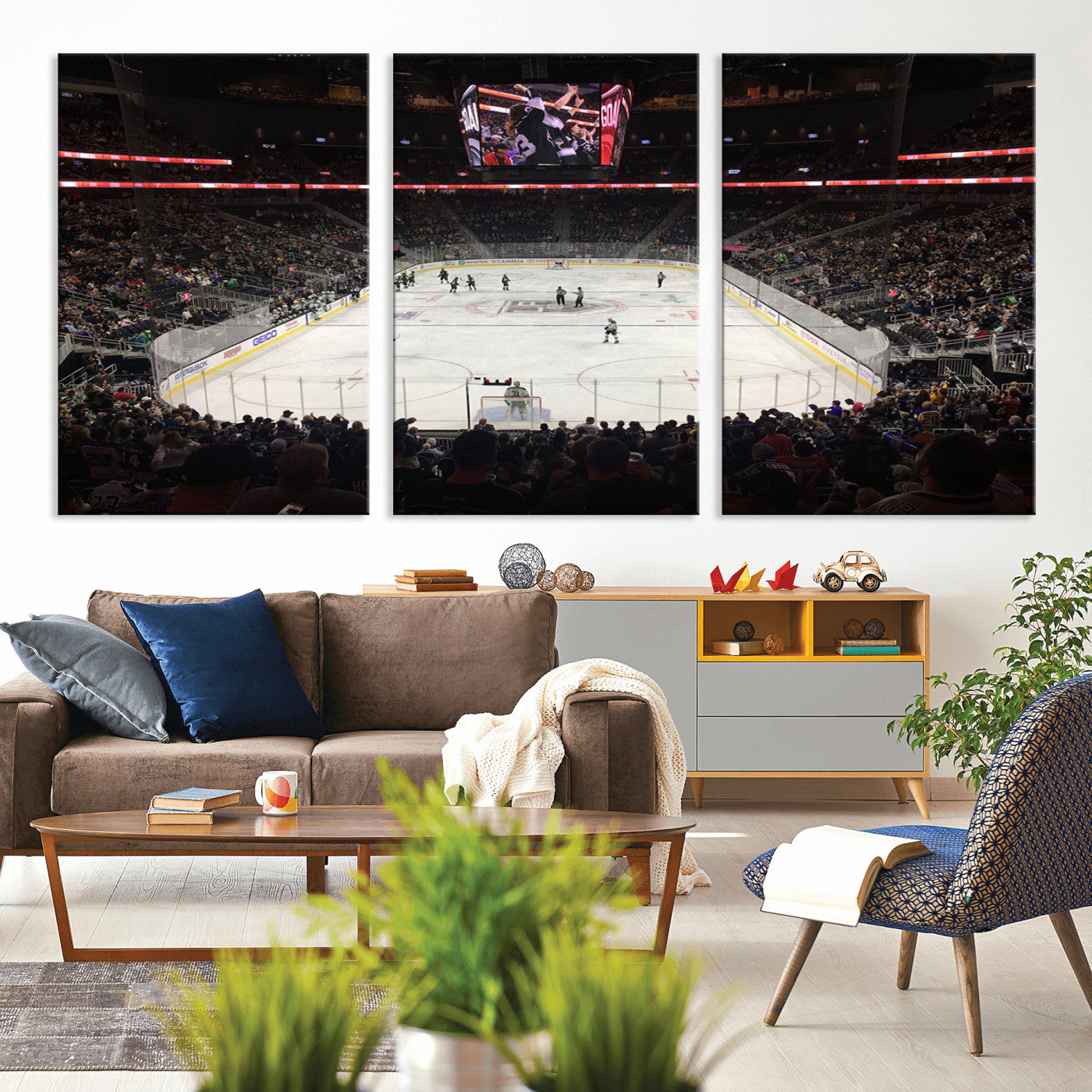 -T Mobile Arena Paradise Nevada Vegas Golden Knights Ice Hockey Stadium Canvas Print Wall Art
