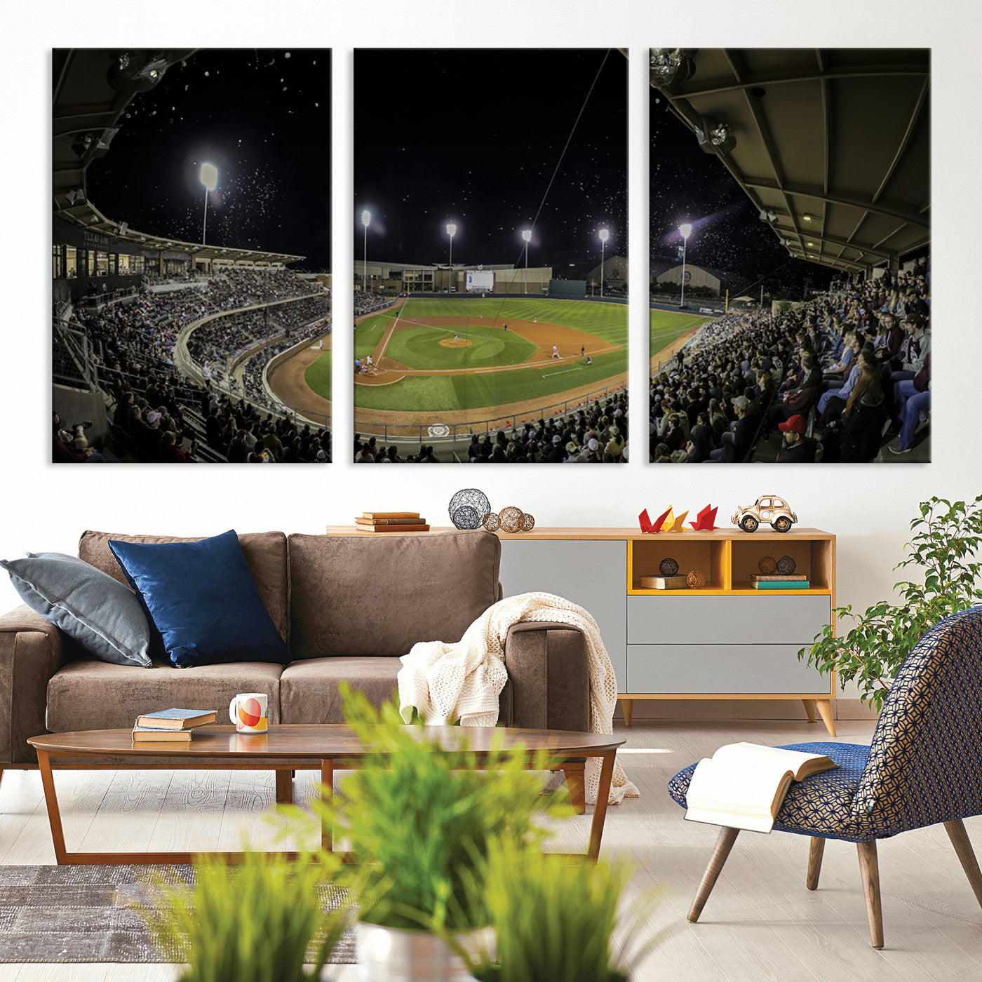 -Olsen Field at Blue Bell Park - Texas A&M Aggies Baseball Stadium Wall Art Canvas Print
