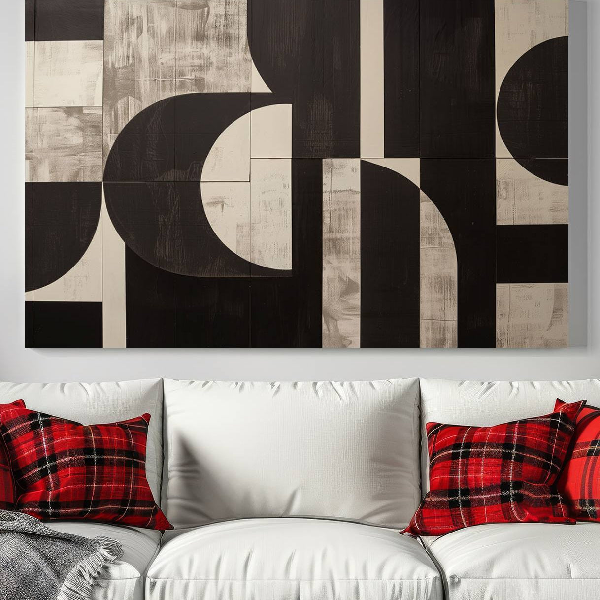 63644-MGV-CV-36X24-Abstract Brown Wabi Sabi Canvas Print Set – Minimalist Mid-Century Wall Art Contemporary Artwork for Home, Office