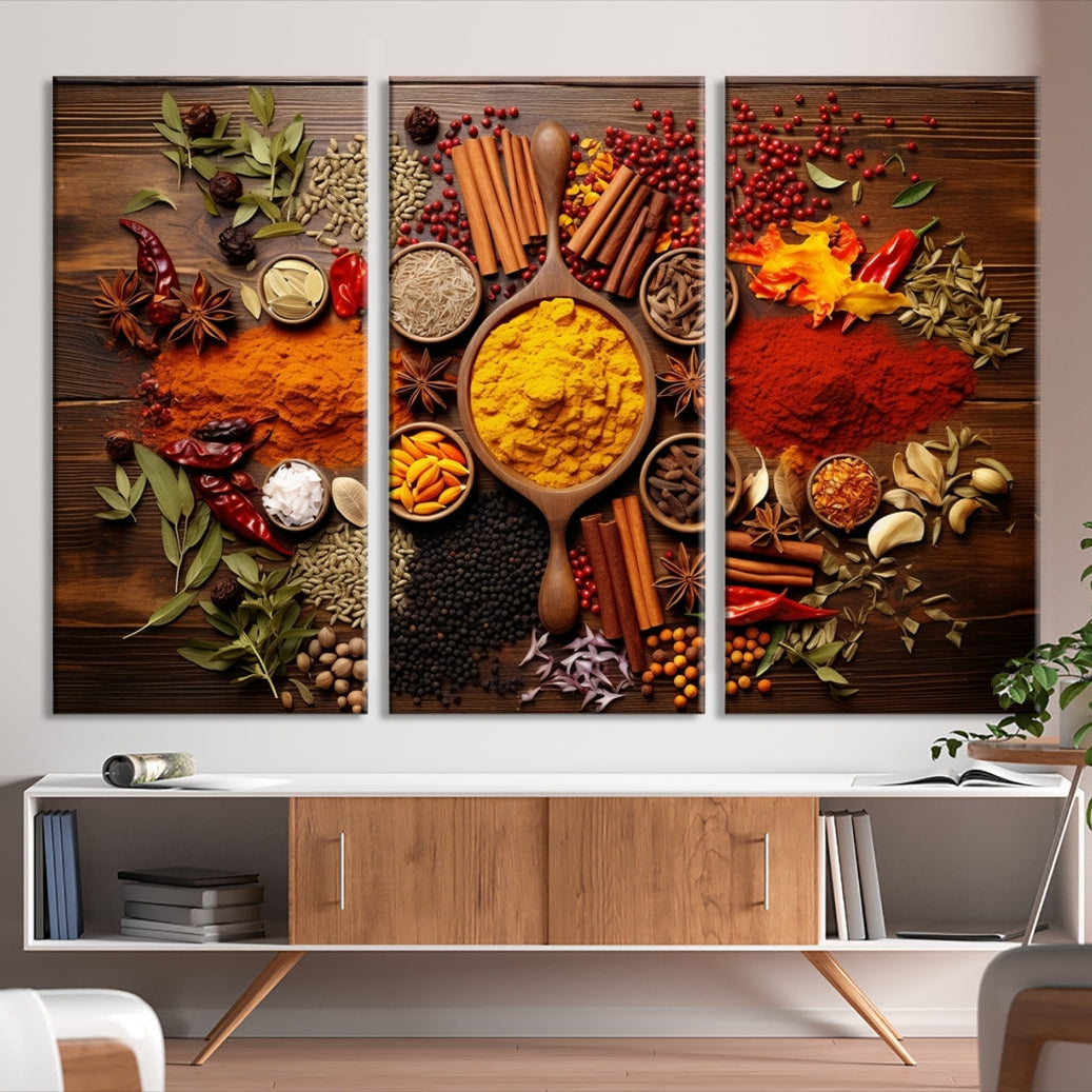 -Abstract Spoonful of Spice Art Print