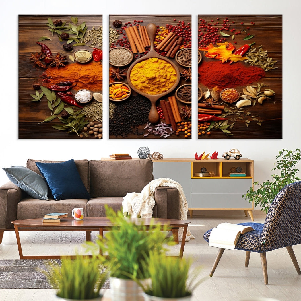 -Abstract Spoonful of Spice Art Print