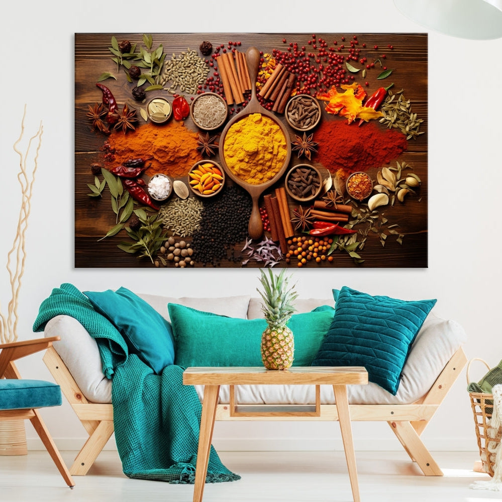 -Abstract Spoonful of Spice Art Print
