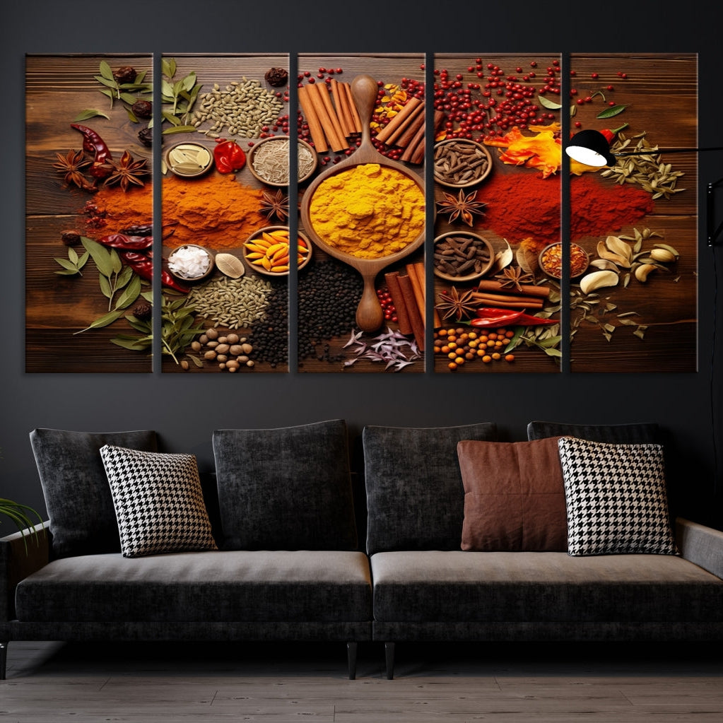 -Abstract Spoonful of Spice Art Print
