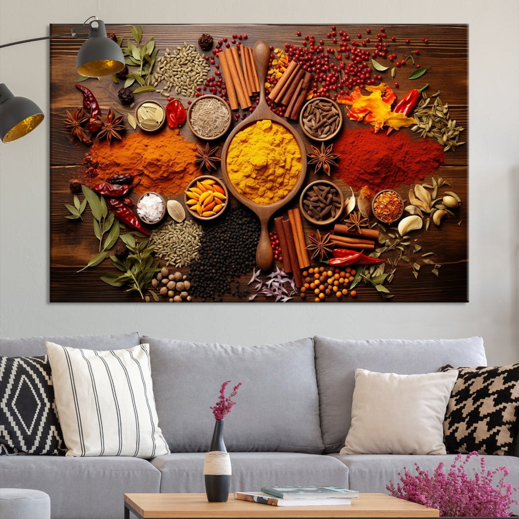 -Abstract Spoonful of Spice Art Print