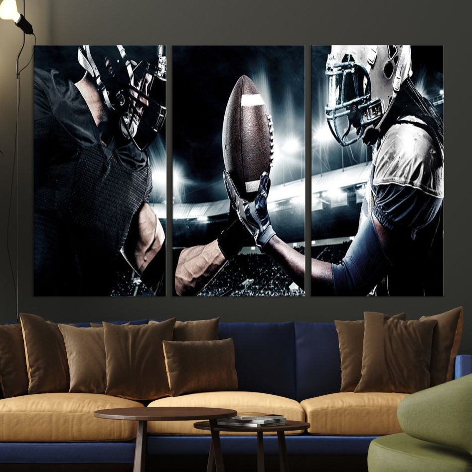 Edit-Images-American Football Wall Art Canvas Print