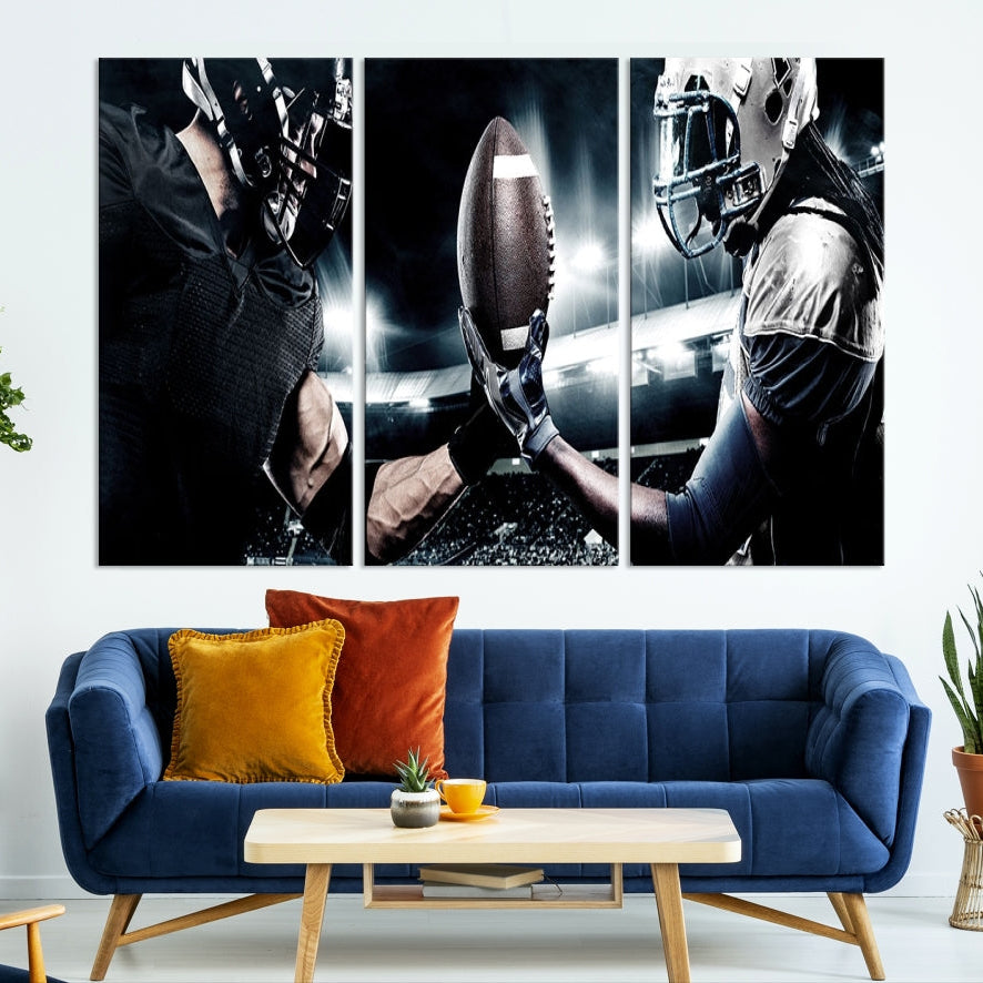 Edit-Images-American Football Wall Art Canvas Print