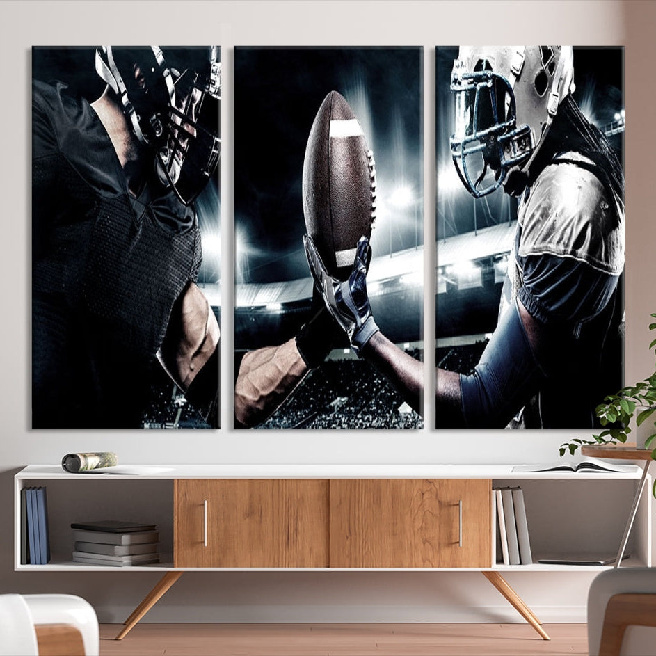 Edit-Images-American Football Wall Art Canvas Print
