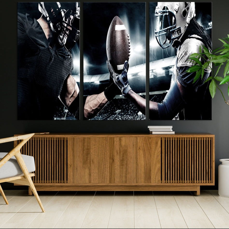 Edit-Images-American Football Wall Art Canvas Print