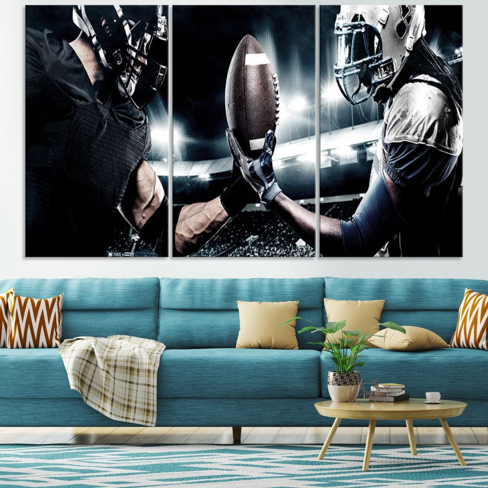 Edit-Images-American Football Wall Art Canvas Print