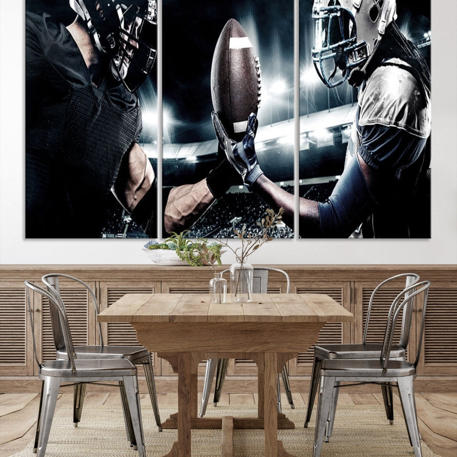 Edit-Images-American Football Wall Art Canvas Print